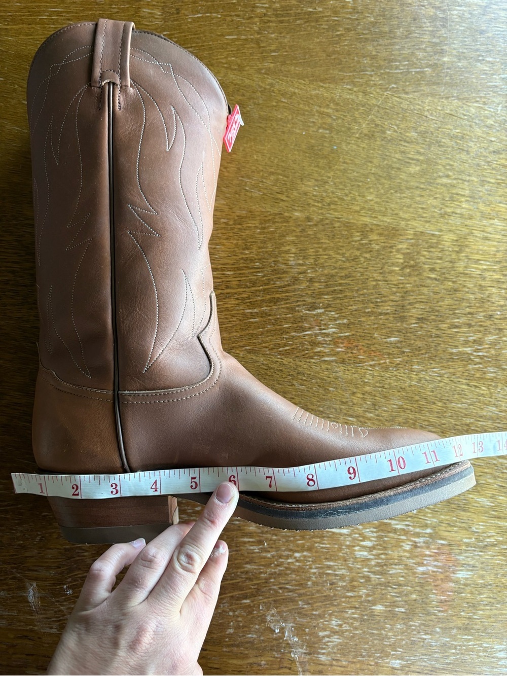 Tony Lama 4013 Brown Leather Western Boots | Men’s 8.5 EE | Discontinued | NWT - Picture 10 of 13